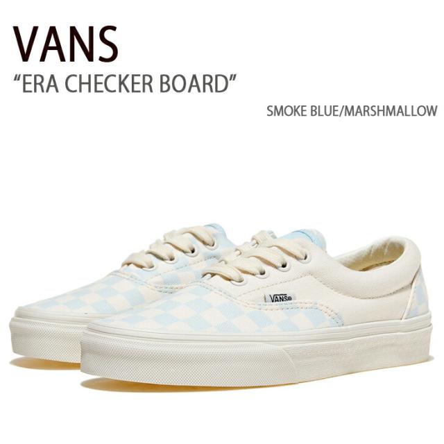VANS スニーカー ERA CHECKER BOARD SMOKE BLUE MARSHMALLOW VN0A5JML7Z2