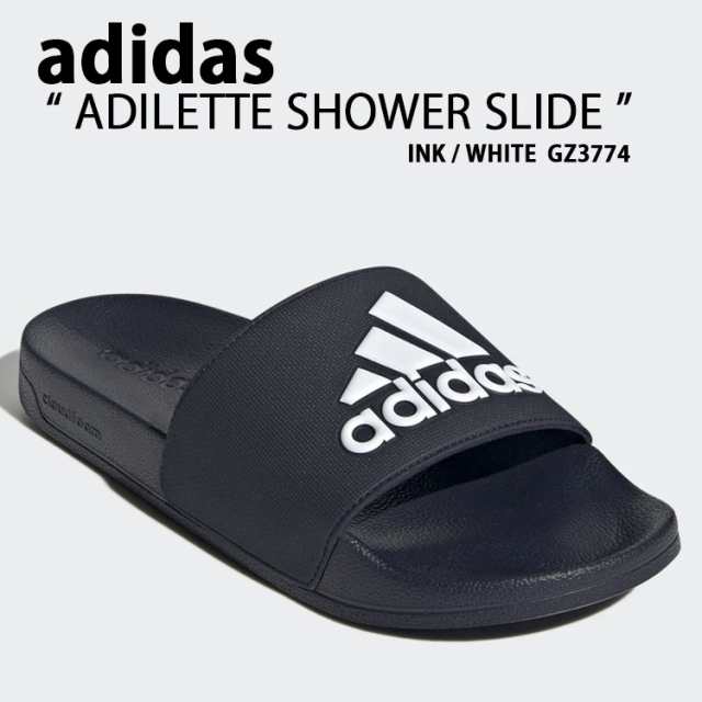 adidas アディダス サンダル スリッパ ADILETTE SHOWER SLIDE GW9719 INK WHITE