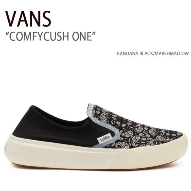 VANS スニーカー COMFYCUSH ONE BANDANA BLACK MARSHMALLOW VN0A45J51KPの通販は 21,040円