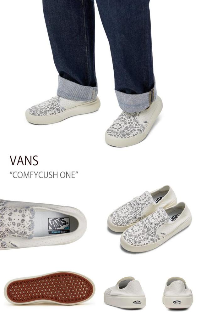 VANS スニーカー COMFYCUSH ONE BANDANA MARSHMALLOW BLACK VN0A45J5KIG