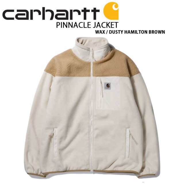 CARHARTT カーハート フリース PINNACLE JACKET ピナクルー ジャケット ボアフリース ボアジャケット ジップアップ アイボリー ブラウン