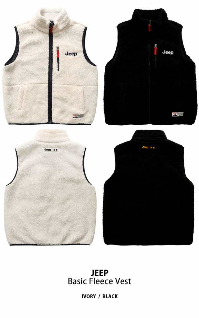 Jeep ジープ フリース べスト Basic Fleece Vest ベーシック フリース