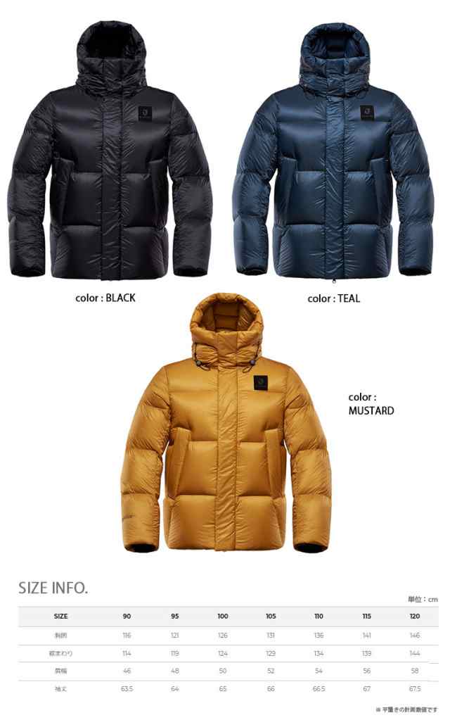 BLACK YAK ブラックヤック ダウンコート M ULTIMO DOWN JACKET BLACK MUSTARD TEAL 1BYPAW2013