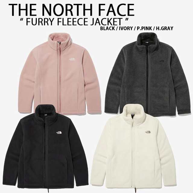 THE NORTH FACE ノースフェイス フリース FURRY FLEECE JACKET BLACK GRAY IVORY PINK NJ4FN60