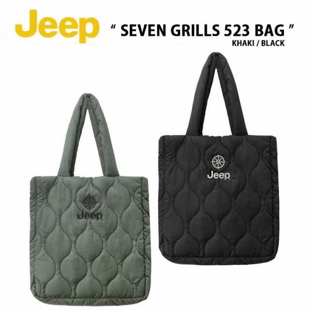 Jeep ジープ トートバッグ SEVEN GRILLS 523 BAG JN0GAU523 BLACK KHAKI エコバッグ