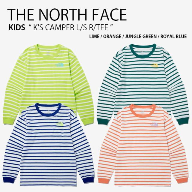THE NORTH FACE ノースフェイス キッズ ロンT K’S CAMPER L/S R/TEE キャンパー ロングスリーブ ティーシャツ 子供用 NT7TP02S/T/U/V