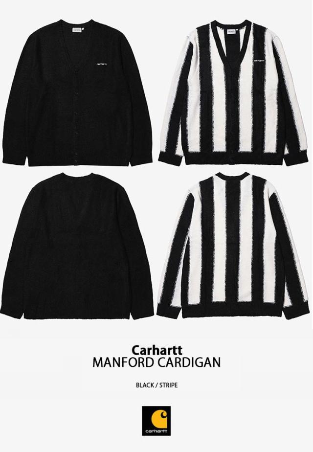 CARHARTT カーハート カーディガン MANFORD CARDIGAN BLACK STRIPE