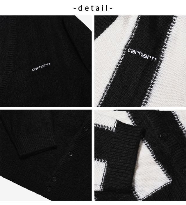 CARHARTT カーハート カーディガン MANFORD CARDIGAN BLACK STRIPE