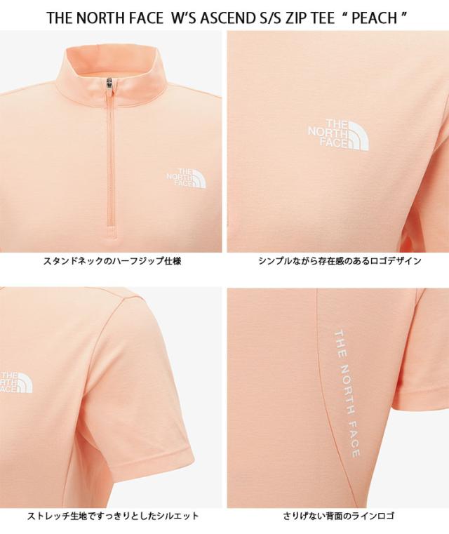 THE NORTH FACE ノースフェイス レディース スポーツウェア ASCEND S/S ZIP TEE ハーフジップ Tシャツ NT7KP00A/B/C/D_3