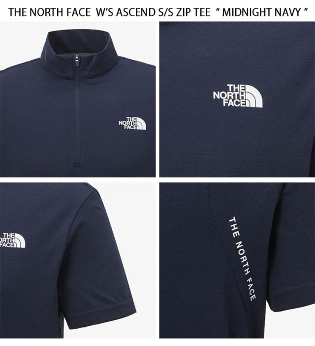THE NORTH FACE ノースフェイス レディース スポーツウェア ASCEND S/S ZIP TEE ハーフジップ Tシャツ NT7KP00A/B/C/D_4