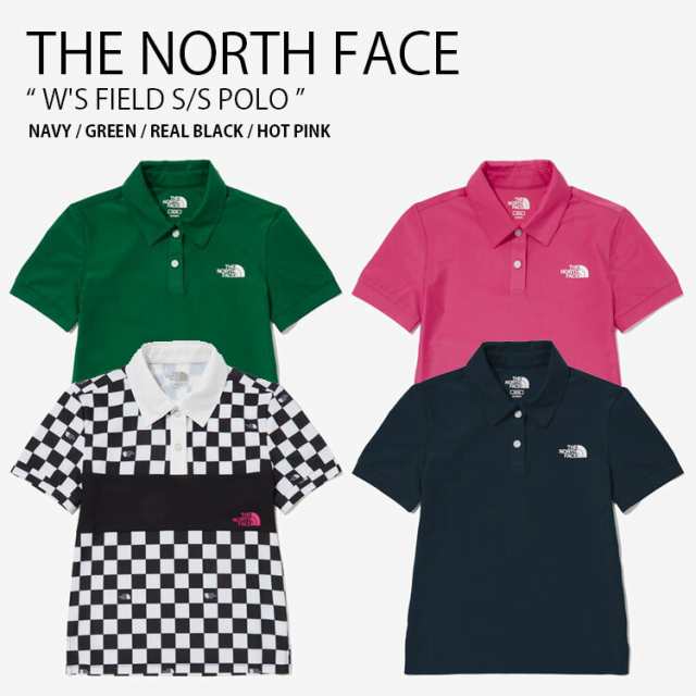 THE NORTH FACE ノースフェイス レディース ポロシャツ W’S FIELD S/S POLO ショートスリーブ ポロ 半袖 ロゴ 女性用 NT7PP30J/K/L/M