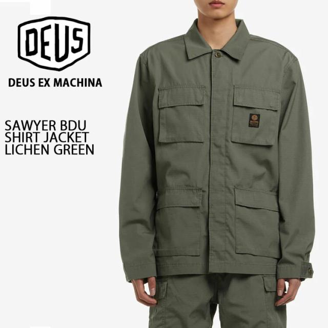 Deus Ex Machina デウスエクスマキナ ワークシャツ SAWYER BDU SHIRT KHAKI ミリタリーシャツ アロハシャツ カジュアルシャツ ジャケット