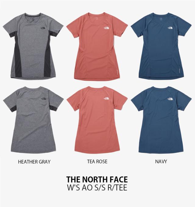 THE NORTH FACE ノースフェイス レディース Tシャツ W’S AO S/S R/TEE ティーシャツ 半袖 カットソー ロゴ 女性用 NT7UP30A/B/C_1