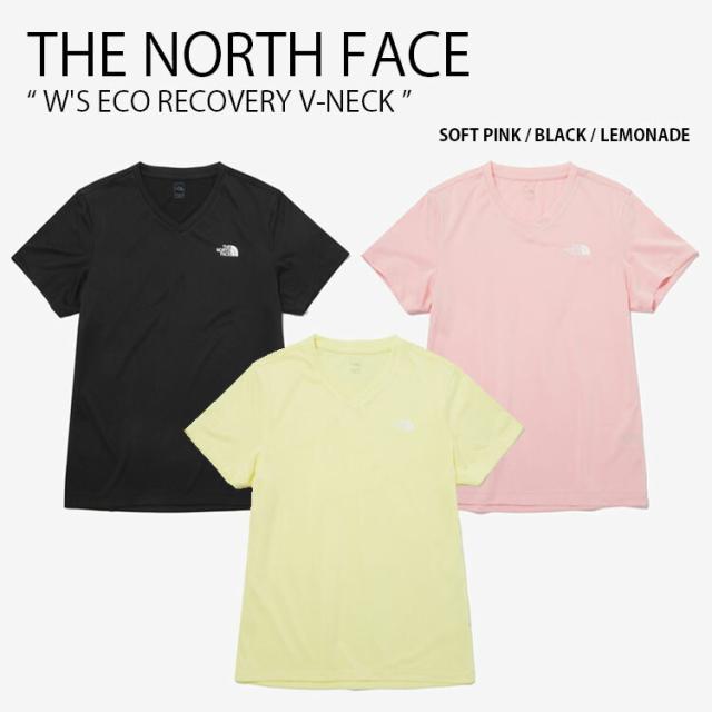 THE NORTH FACE ノースフェイス レディース Tシャツ W’S ECO RECOVERY V-NECK Vネック ショートスリーブ ティーシャツ 半袖 NT7UP31A/B/C