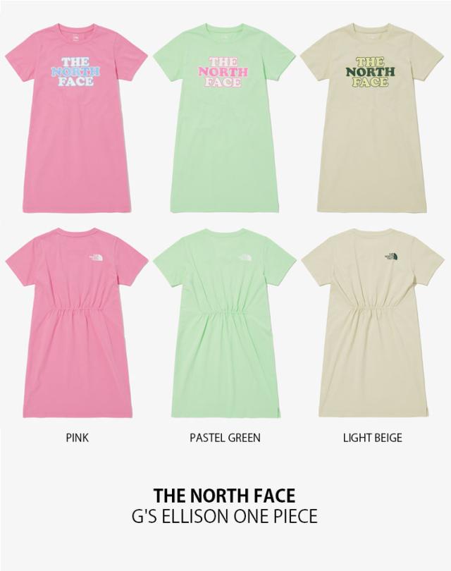 THE NORTH FACE ノースフェイス キッズ ワンピース G’S ELLISON ONE PIECE Tシャツワンピース 半袖 ひざ丈 女の子 子供用 NT7ZP01S/T/U_1