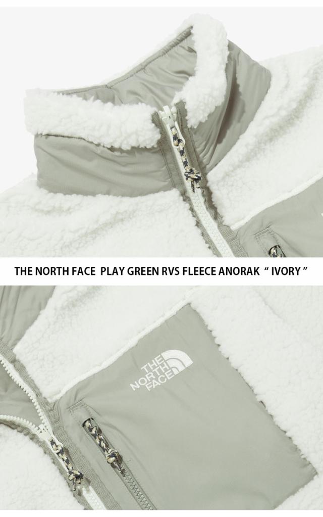 THE NORTH FACE 北の方人間の顔 フリースジャケット PLAY GREEN RVS FLEECE ANORAK リヴァーシブル メンズ レディース NJ4FP56A/B/C