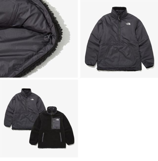 THE NORTH FACE 北の方人間の顔 フリースジャケット PLAY GREEN RVS FLEECE ANORAK リヴァーシブル メンズ レディース NJ4FP56A/B/C
