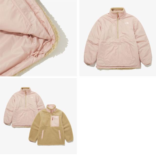 THE NORTH FACE 北の方人間の顔 フリースジャケット PLAY GREEN RVS FLEECE ANORAK リヴァーシブル メンズ レディース NJ4FP56A/B/C