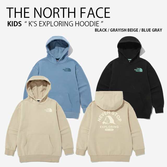 THE NORTH FACE ノースフェイス キッズ パーカー K’S EXPLORING HOODIE フーディ 長袖 フード プルオーバー ロゴ 子供用 NM5PN59S/T/U