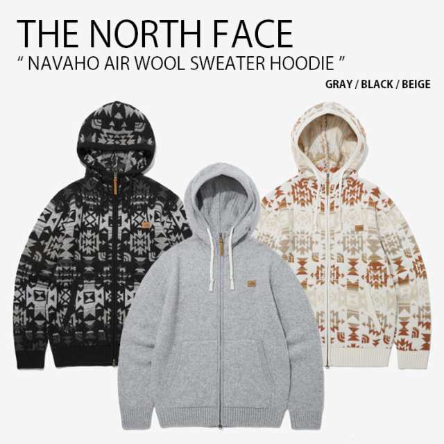 THE NORTH FACE ノースフェイス パーカー NAVAHO AIR WOOL SWEATER HOODIE ウール セーター フーディ メンズ レディース NM5PP70A/B/C