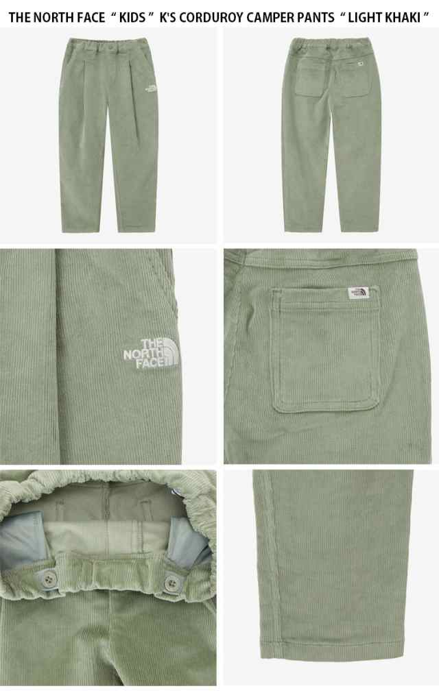 THE NORTH FACE ノースフェイス ロングパンツ K’S CORDUROY CAMPER PANTS コーデュロイ パンツ 長ズボン ロゴ  子供用 NP6NP53S/T/U