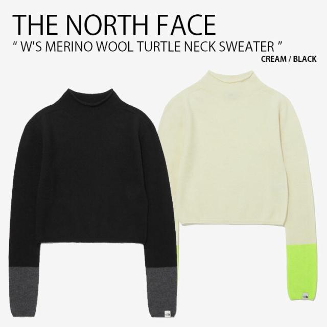 THE NORTH FACE ノースフェイス レディース ニット W’S MERINO WOOL TURTLE NECK SWEATER メリノウール セーター 長袖 女性用 NT7AP80J/K