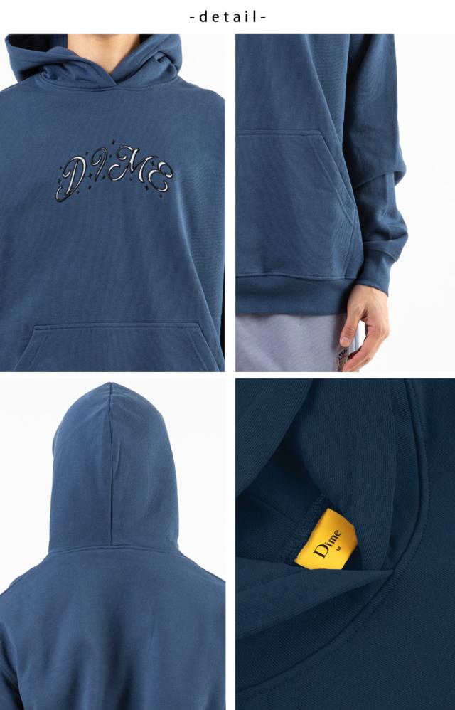 Dime ダイム パーカー  SPARKLE HOODIE INDIGO スパークルフーディー インディゴ メンズ レディース DIMKFSW009