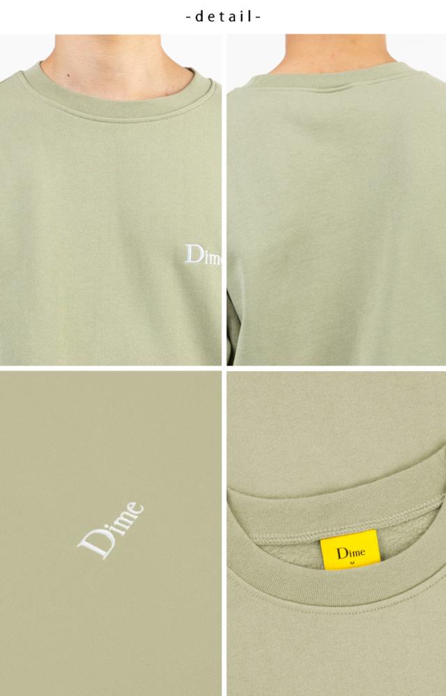 Dime ダイム スウェット CLASSIC SMALL LOGO CREWNECK GREEN クラシックスモールロゴクリューネック DIMKSSW003-GR_2