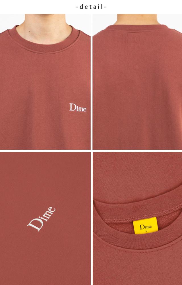 Dime ダイム スウェット CLASSIC SMALL LOGO CREWNECK MAROON クラシックスモールロゴクリューネック DIMKSSW003-QQ_2