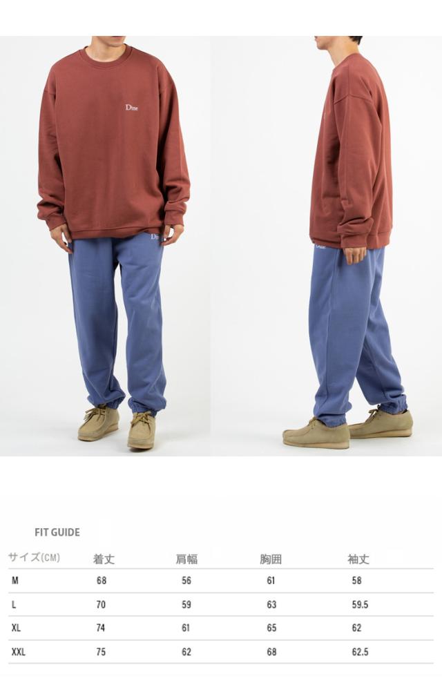 Dime ダイム スウェット CLASSIC SMALL LOGO CREWNECK MAROON クラシックスモールロゴクリューネック DIMKSSW003-QQ_3