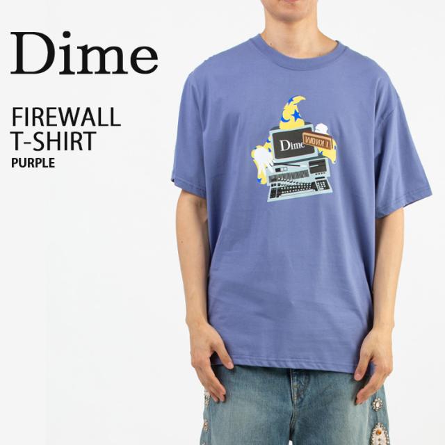 Dime ダイム Tシャツ FIREWALL T-SHIRT PURPLE クラシックスモールロゴTシャツ パープル DIMKSTE005-PP