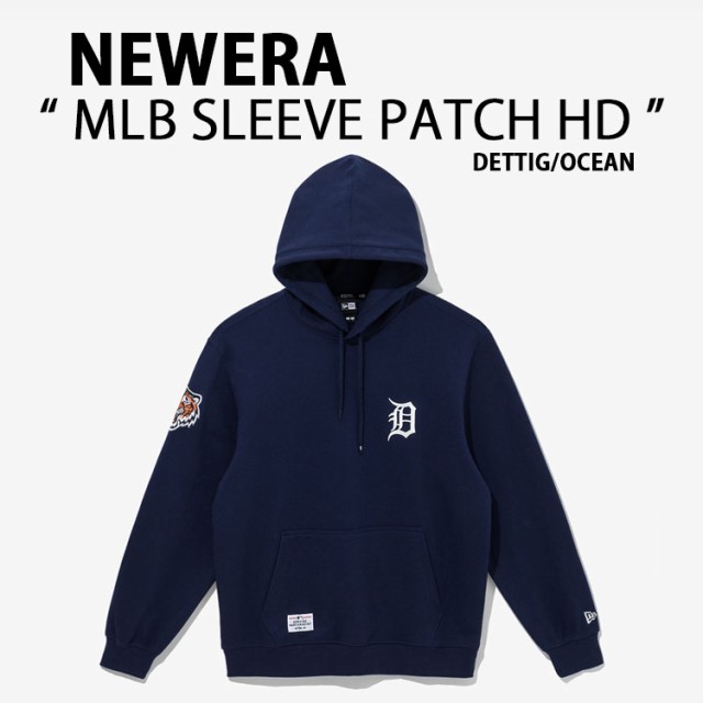 NEWERA ニューエラ パーカー AP MLB SLEEVE PATCH HD41 DETTIG タイガース OCEAN フーディー プルオーバーパーカー オーシャン 14179209