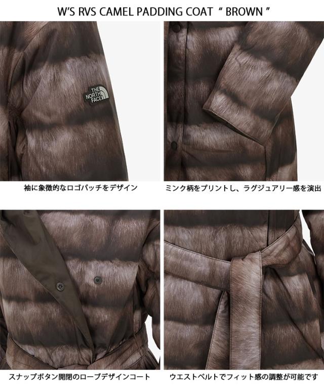 THE NORTH FACE ノースフェイス レディース ダウンコート W’S RVS CAMEL PADDING COAT ファープリント リバーシブル パディング NC3NP80A/B_3