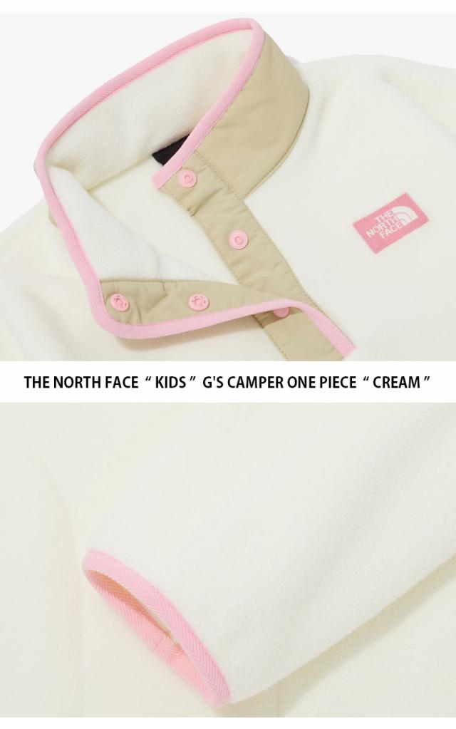 THE NORTH FACE ノースフェイス キッズ ワンピース G’S CAMPER ONE PIECE フリース 長袖 ひざ丈 ロゴ 女の子 子供用 NT7TP60S/T/U_2
