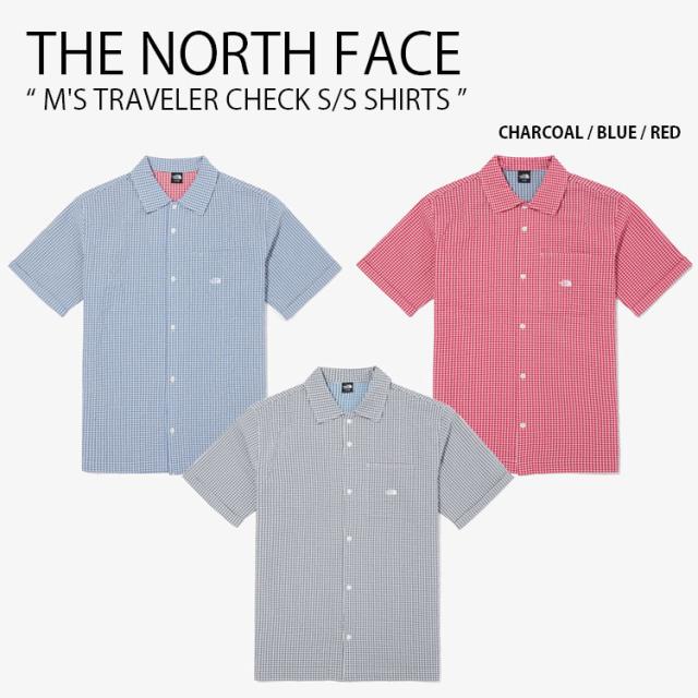 THE NORTH FACE ノースフェイス カジュアルシャツ M’S TRAVELER CHECK S/S SHIRTS チェック シャツ 半袖 メンズ レディース NH8SQ01A/B/Cの通販は