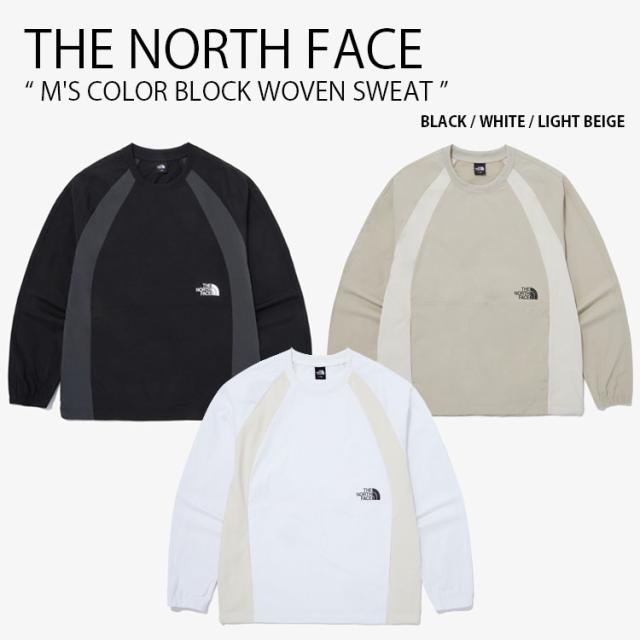 THE NORTH FACE ノースフェイス スウェット M’S COLOR BLOCK WOVEN SWEAT ウーブン スウェットシャツ メンズ レディース NM5MQ02A/B/Cの通販は