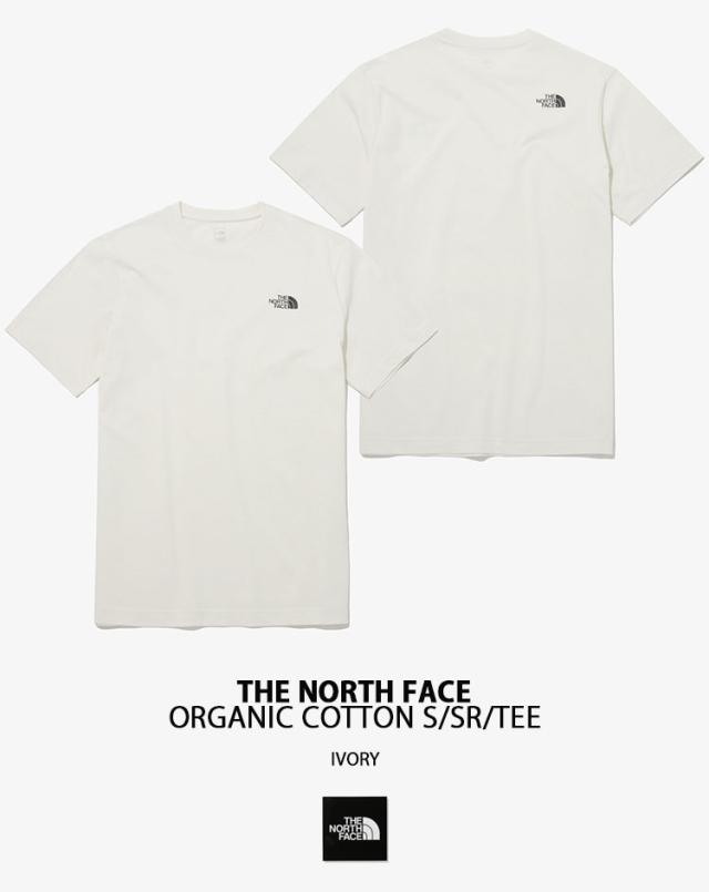 THE NORTH FACE ノースフェイス Tシャツ ORGANIC COTTON S/SR/TEE コットンTシャツ 半袖 IVORY PINK SKYBLUE オーガニックコットン NT7UP21