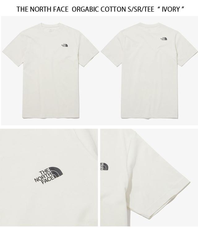THE NORTH FACE ノースフェイス Tシャツ ORGANIC COTTON S/SR/TEE コットンTシャツ 半袖 IVORY PINK SKYBLUE オーガニックコットン NT7UP21