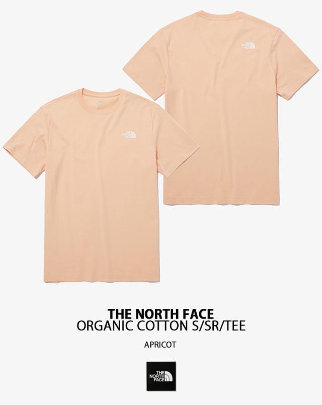 THE NORTH FACE ノースフェイス Tシャツ ORGANIC COTTON S/SR/TEE コットンTシャツ 半袖 IVORY PINK SKYBLUE オーガニックコットン NT7UP21