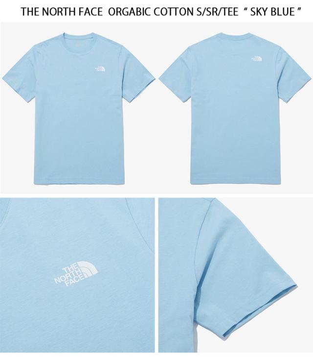 THE NORTH FACE ノースフェイス Tシャツ ORGANIC COTTON S/SR/TEE コットンTシャツ 半袖 IVORY PINK SKYBLUE オーガニックコットン NT7UP21