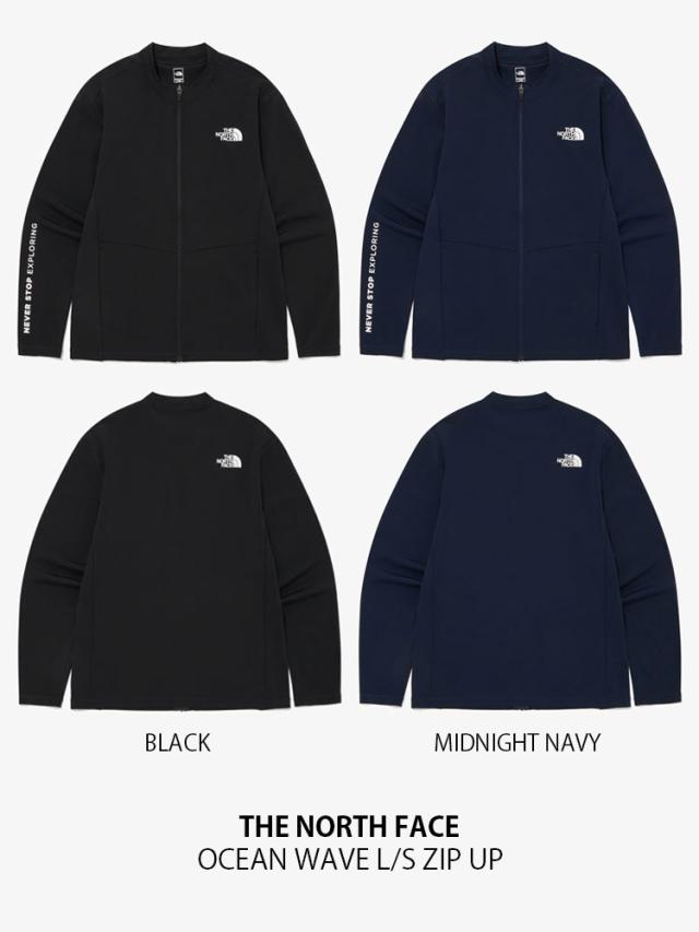 THE NORTH FACE ノースフェイス ラッシュガード OCEAN WAVE L/S ZIP UP 水着 ジャケット スイムウェア メンズ レディース NJ5JQ18A/B THE NORTH FACE ノースフェイス ラッシュガード OCEAN WAVE L/S ZIP UP