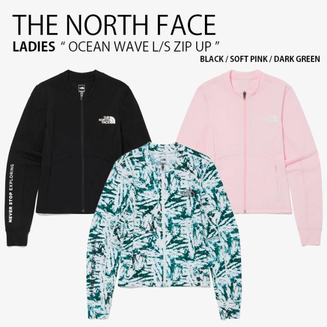 THE NORTH FACE ノースフェイス レディース ラッシュガード OCEAN WAVE L/S ZIP UP 水着 ジャケット スイムウェア 女性用 NJ5JQ18A/C/D