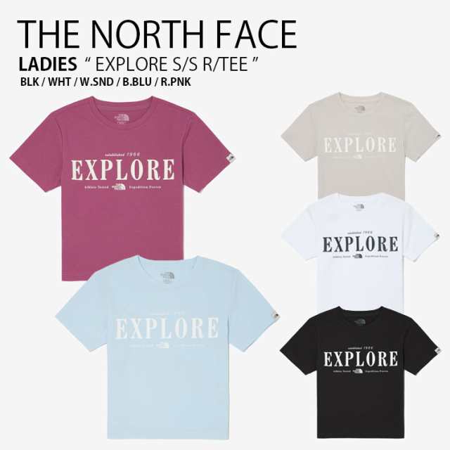 THE NORTH FACE ノースフェイス レディース Tシャツ EXPLORE S/S R/TEE ティーシャツ 半袖 カットソー 女性用 NT7UQ06J/K/L/M/N