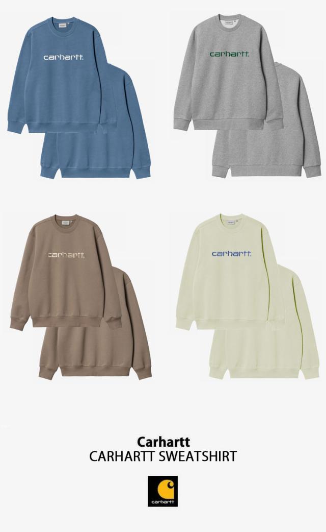 CARHARTT カーハート スウェット 裏起毛 CARHARTT SWEATSHIRT SORRENT GREYHEATHER BRANCH BERYL カーハートスウェットシャツ スウェットトレーナ CA24SSSWCR_1