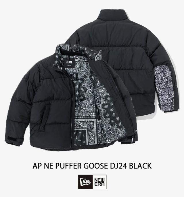 NEWERA ニューエラ ダウンジャケット AP NE PUFFER GOOSE DJ24 グースダウン BLACK ペイズリー メンズ レディース 13338614_1