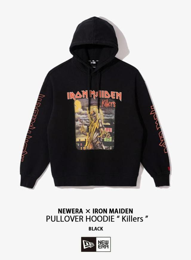 NEWERA ニューエラ パーカー PULLOVER HOODIE IRON MAIDEN Killers アイアンメイデン キラーズ BLACK GRAY ビンテージ フ ーディー_1