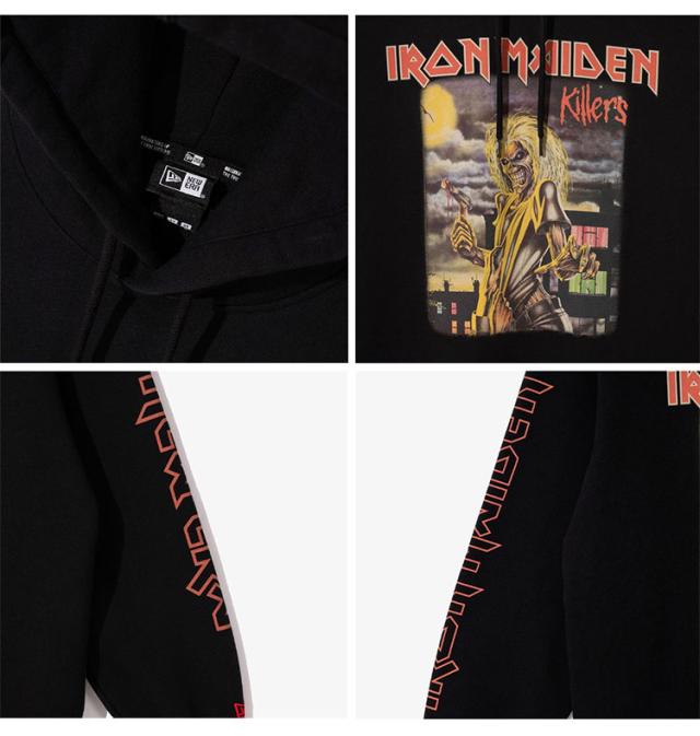 NEWERA ニューエラ パーカー PULLOVER HOODIE IRON MAIDEN Killers アイアンメイデン キラーズ BLACK GRAY ビンテージ フ ーディー_2