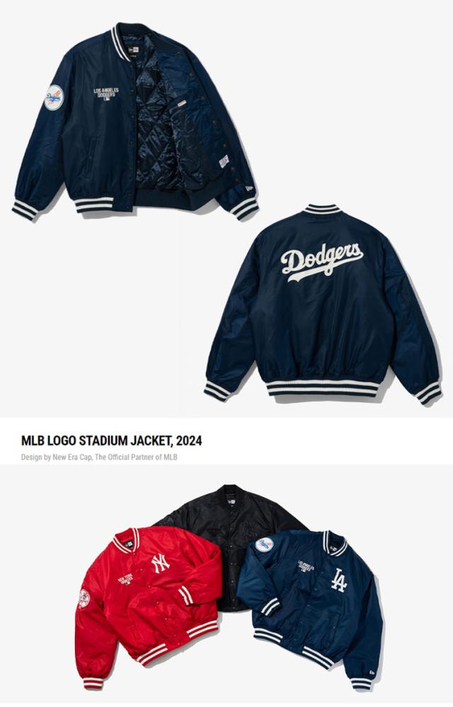 新品 ニューエラ ドジャース スタジアム ジャンパー ネイビー 大谷翔平 Ｌ 新品 ニューエラ ドジャース スタジアム ジャンパー ネイビー