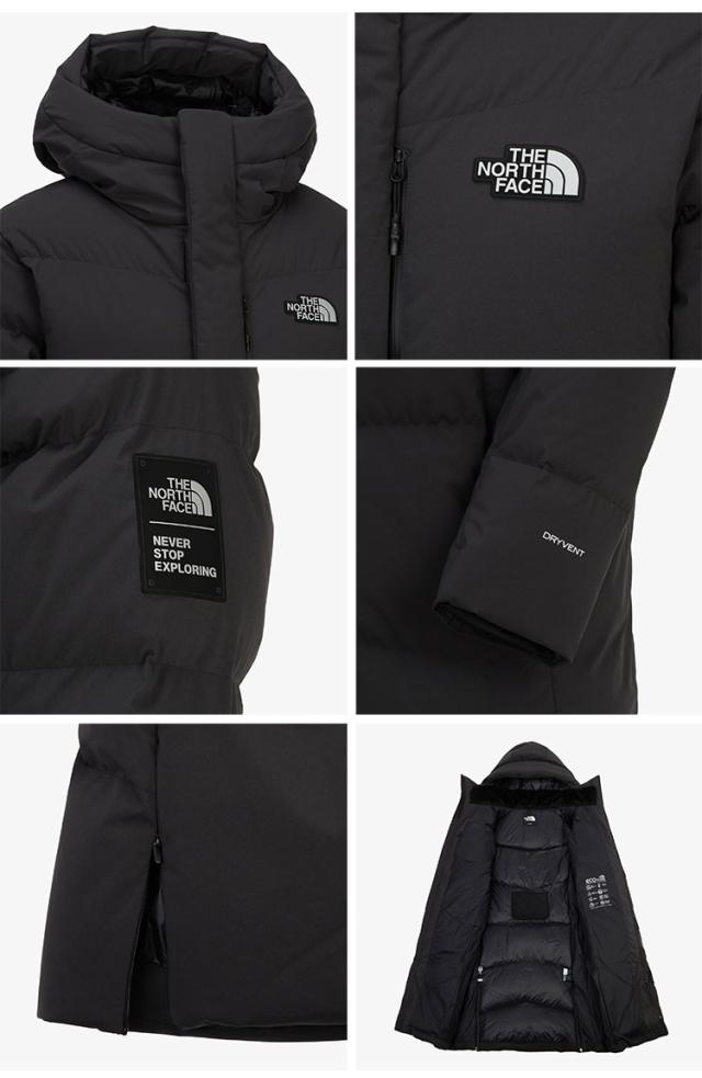 THE NORTH FACE 北の方人間の顔 落ち込む厚地の外套 M’S ASPEN TECH RDS DOWN COAT ロング落ち込む 涼み台厚地の外套 BLACK GRAYDRYVENT NC1DQ70