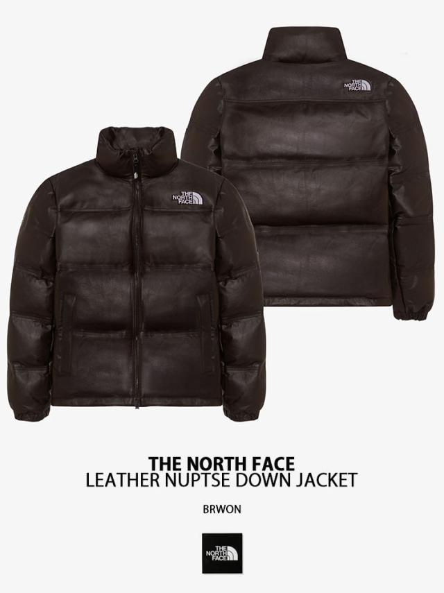 THE NORTH FACE ノースフェイス ダウンジャケット LEATHER NUPTSE DOWN 